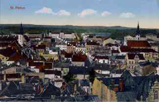 Bild einer Postkarte aus Sankt Pölten